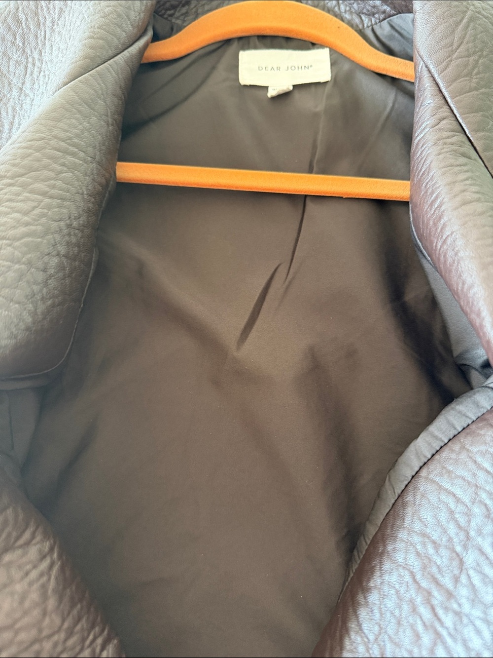 Dear John Vegan Leather Bomber Jacket - Picture 8 of 10